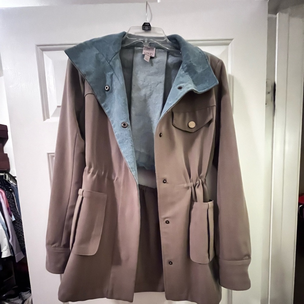 Inc Snap Button Solid Jacket - image 6